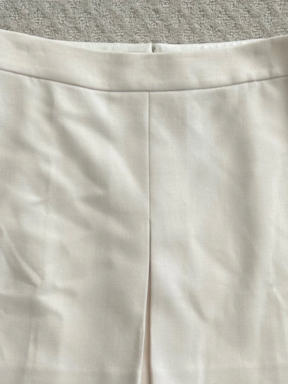 J. Crew 100% Wool Pleated Mini Skirt Ivory 12 Academia Preppy Classic Office NWT